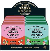 Afbeelding in Gallery-weergave laden, 2 in 1 GAMES (MAGNETISCH) MEMO GAMES-Domino & 2 in 1 games DAMMEN 4 IN RIJ