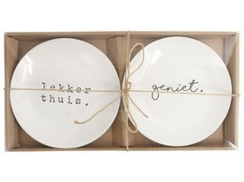 Gusta bordenset (2 st.) Lekker thuis-Geniet
