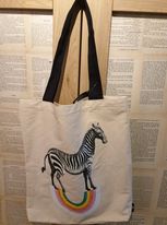 Shopper Bag Rainbow Zebra