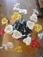 Handmade roos Martin Keramiek