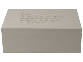 Tea Box 6 vak Lichtgrijs