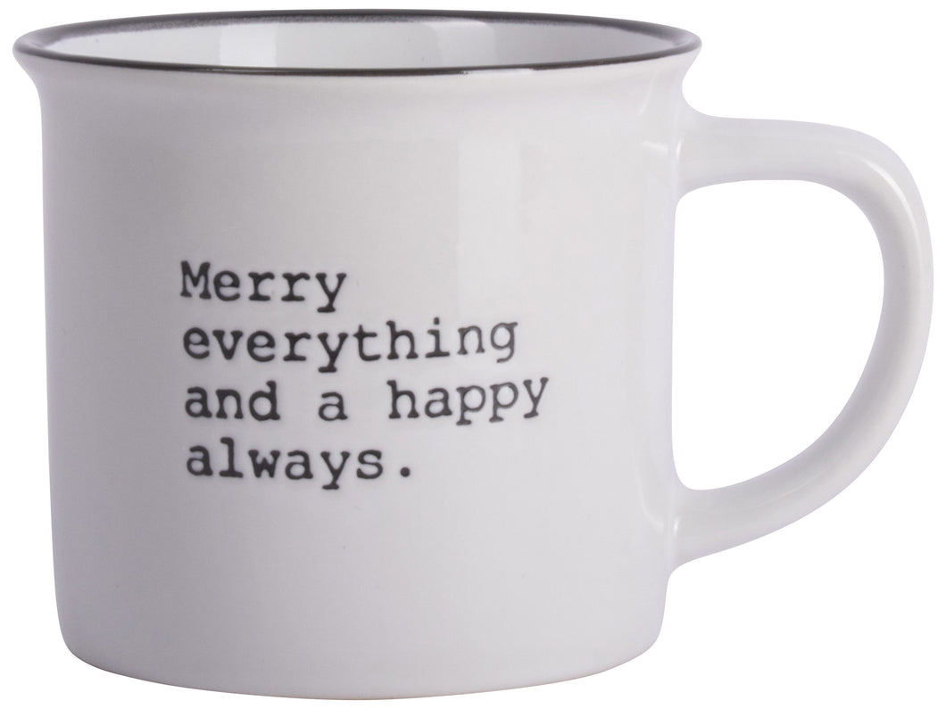 Kerst mok wit - Merry everything and a happy always