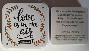 Love games, quiz 'Love is in the air'