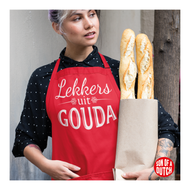 Gouda schort rood