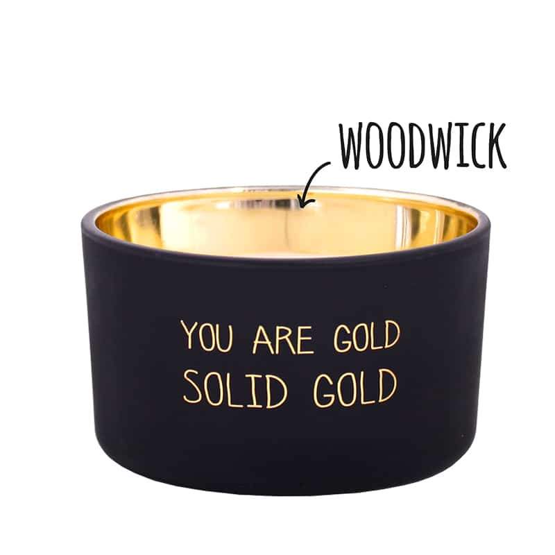 Geurkaars 'you are gold solid gold'